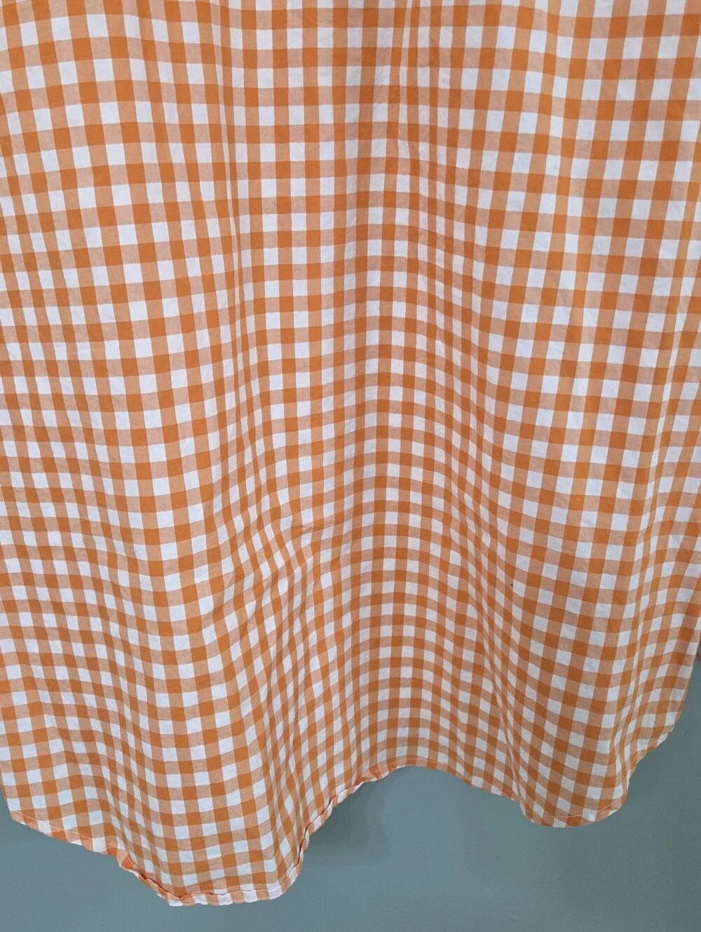 Claridge + King long-sleeve button up shirt crafted vibrant orange Womens XL